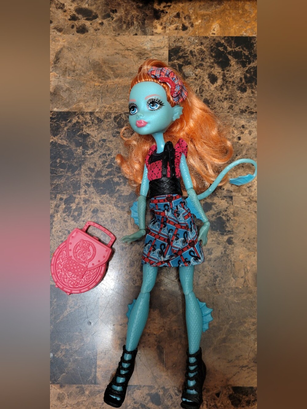 G1 Rare Monster High Doll Lorna McNessie Monster Exchange Student 2014